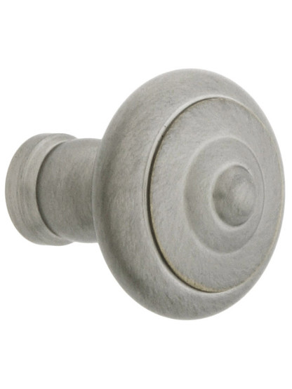 Small Mid-Century Style Cabinet Knob - 1 inch Diameter in Brushed Nickel.